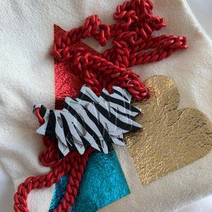 AMBUSH Zebra Print POW Necklace